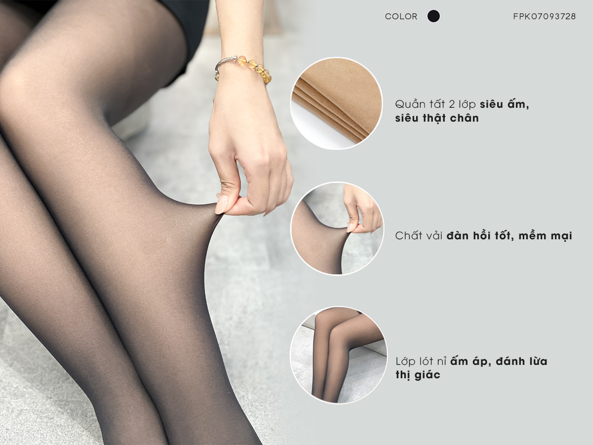 Mua QUẦN TẤT 3D DA CHÂN mỏng thon gọn chân giảm mỡ Sexy gợi cảm mặc váy mùa  đông Hàn Quốc QTA01 - Da tại Time Luxy | Tiki