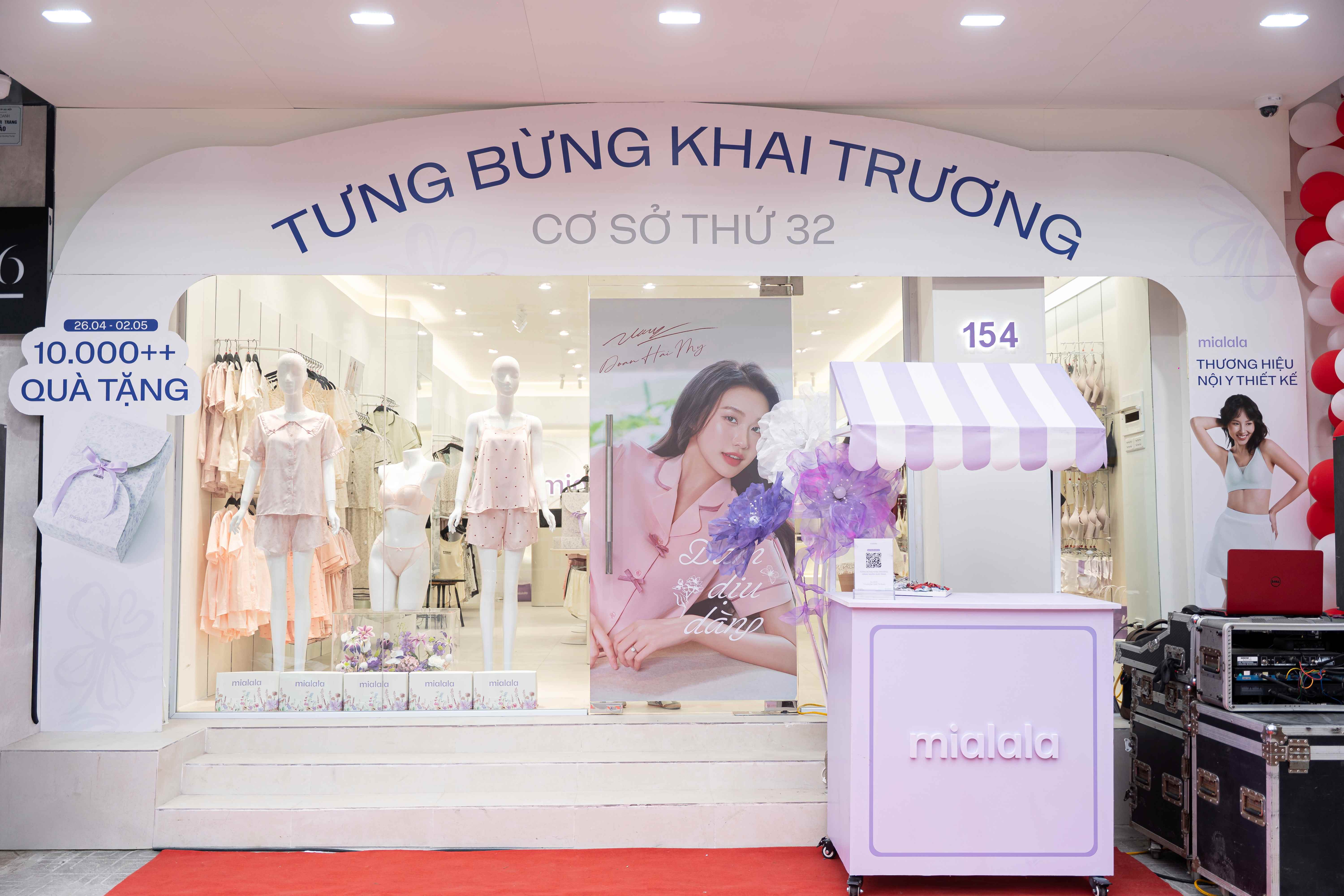 Mialala Thái Nguyên khai trương với tone tím ấn tượng