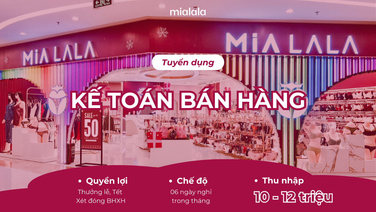 TUYỂN DỤNG KẾ TOÁN BÁN HÀNG