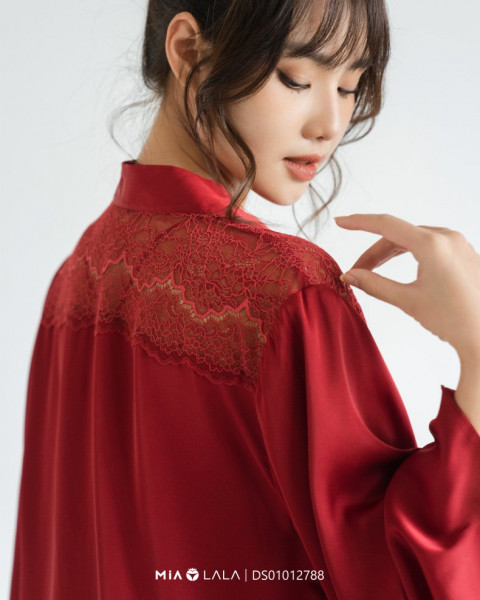 Áo choàng ngủ lụa DS01012788