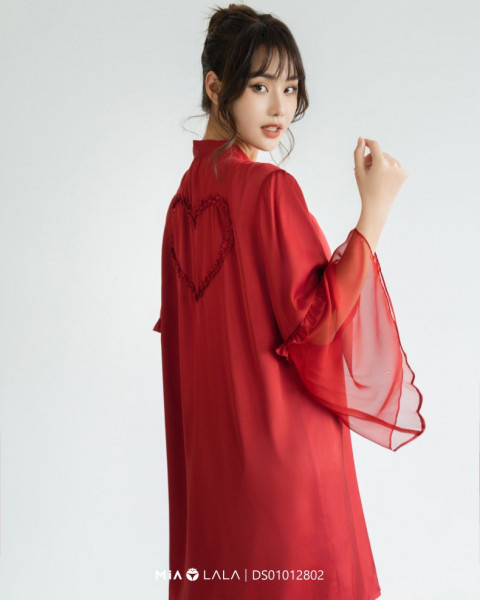 Áo choàng ngủ lụa DS01012802