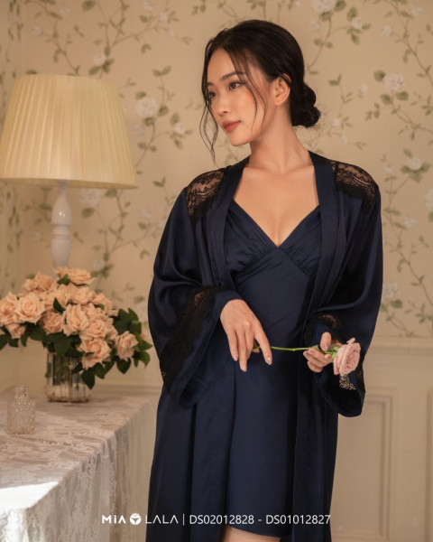 Áo choàng ngủ lụa DS01012827