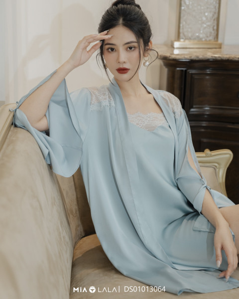 Áo choàng ngủ lụa DS01013064