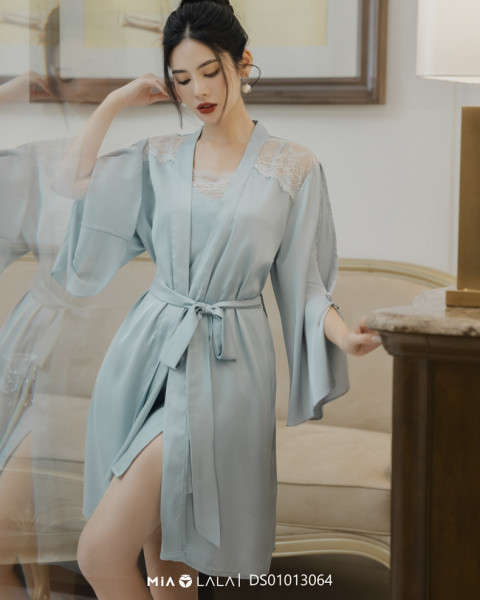 Áo choàng ngủ lụa DS01013064