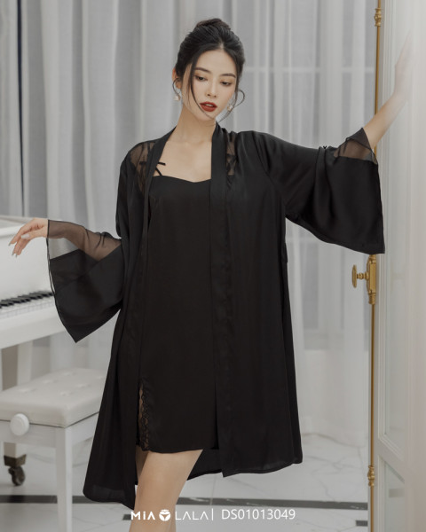 Áo choàng ngủ lụa DS01013049