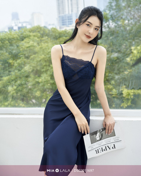 Váy Ngủ 2 Dây Lụa Satin Cao Cấp Đầm Ngủ Dễ Thương mua Online giá tốt   NhaBanHangcom