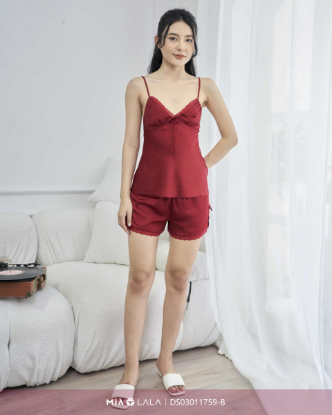 Bộ đồ ngủ lụa DS03011759