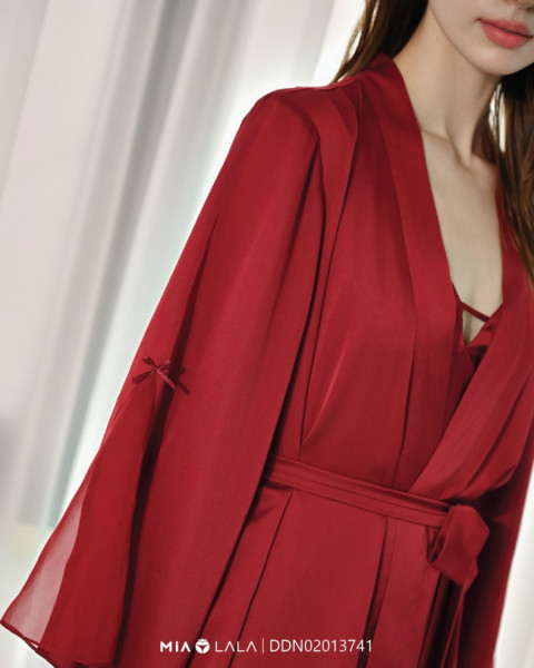 Áo choàng ngủ lụa DDN02013741
