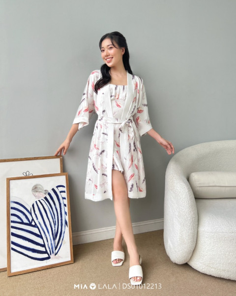 Áo choàng ngủ lụa DS01012213