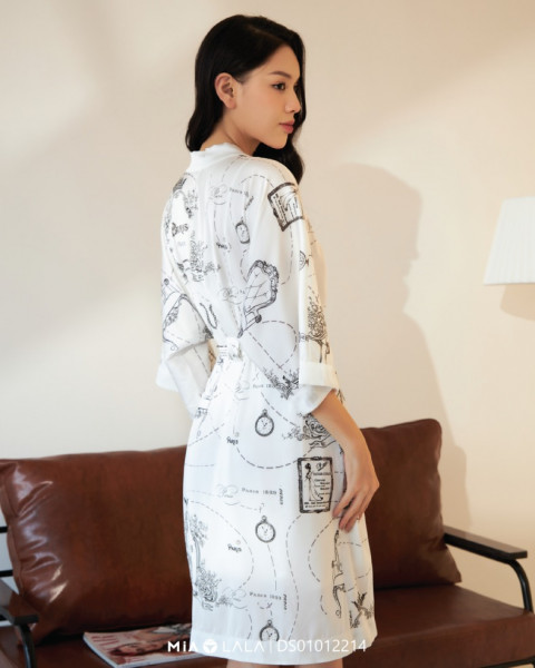 Áo choàng ngủ lụa DS01012214