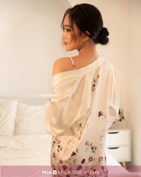 Set áo choàng ngủ lụa DS01012345