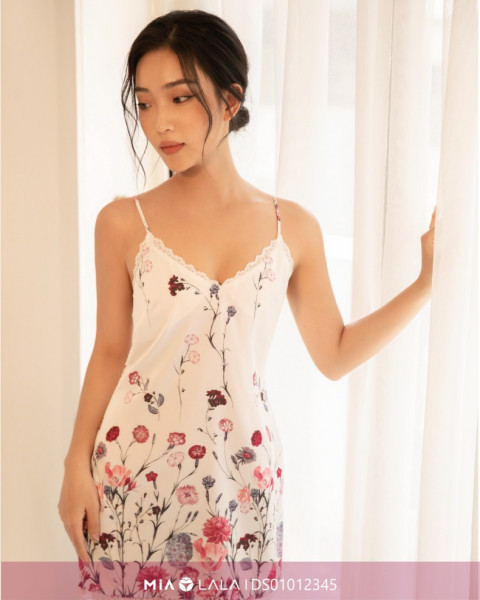 Set áo choàng ngủ lụa DS01012345