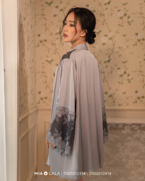 Áo choàng ngủ lụa DS01012334